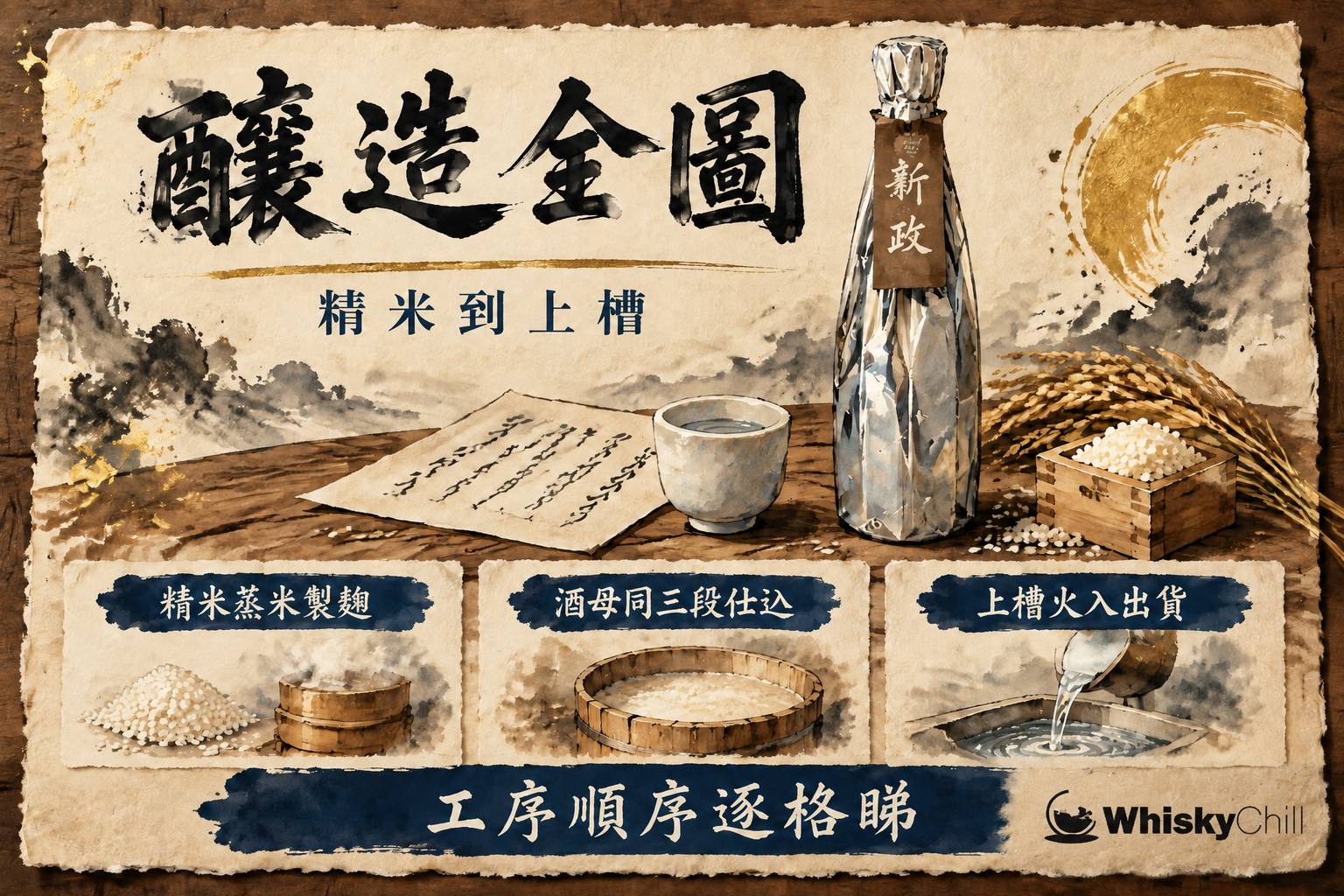 第 4 章:釀造工藝全圖解——由精米到上槽 章首圖