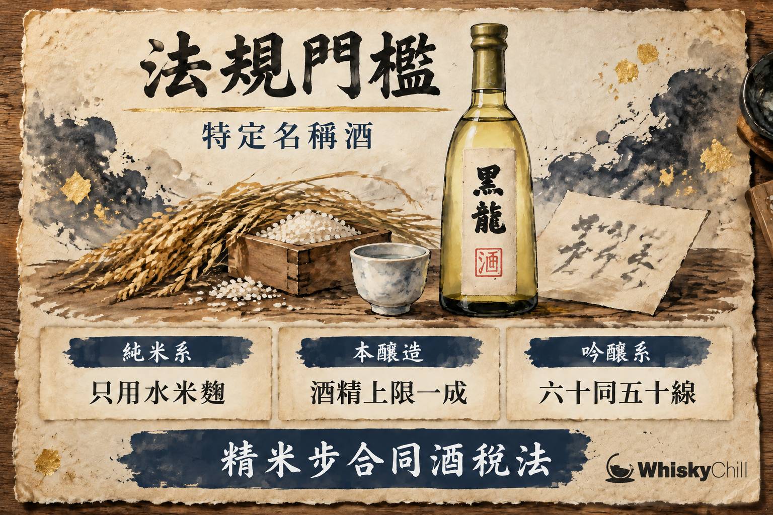 第 5 章:特定名稱酒與酒類法規——日本酒稅法視角 章首圖