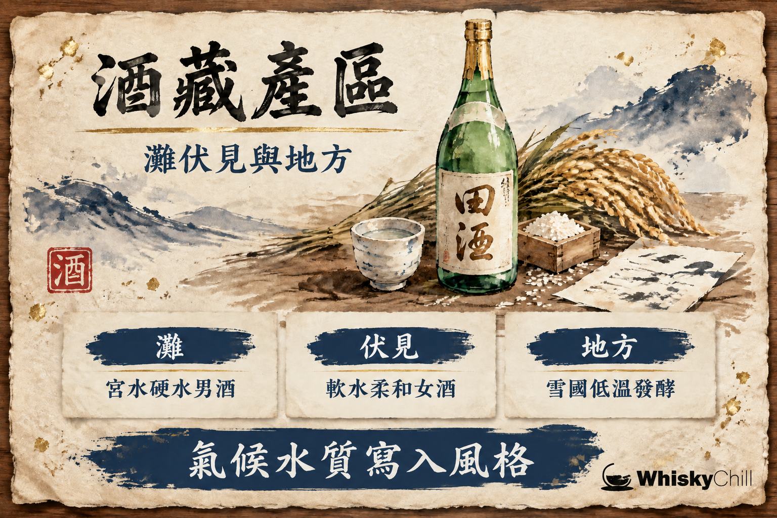 第 6 章:日本各產區風格深度——灘・伏見與地方酒藏 章首圖