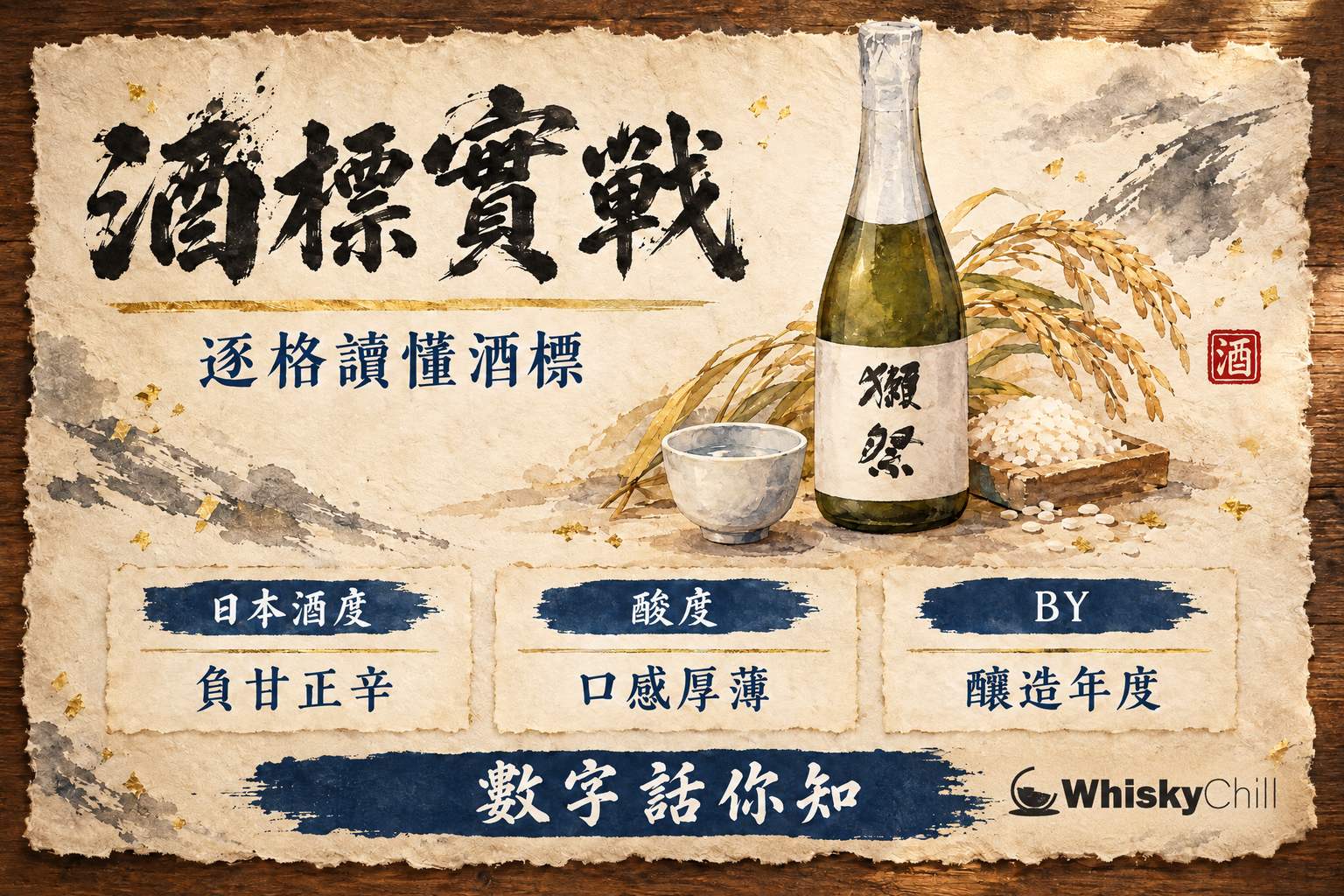 第 11 章:酒標實戰——日本酒度、酸度、BY 逐格睇 章首圖
