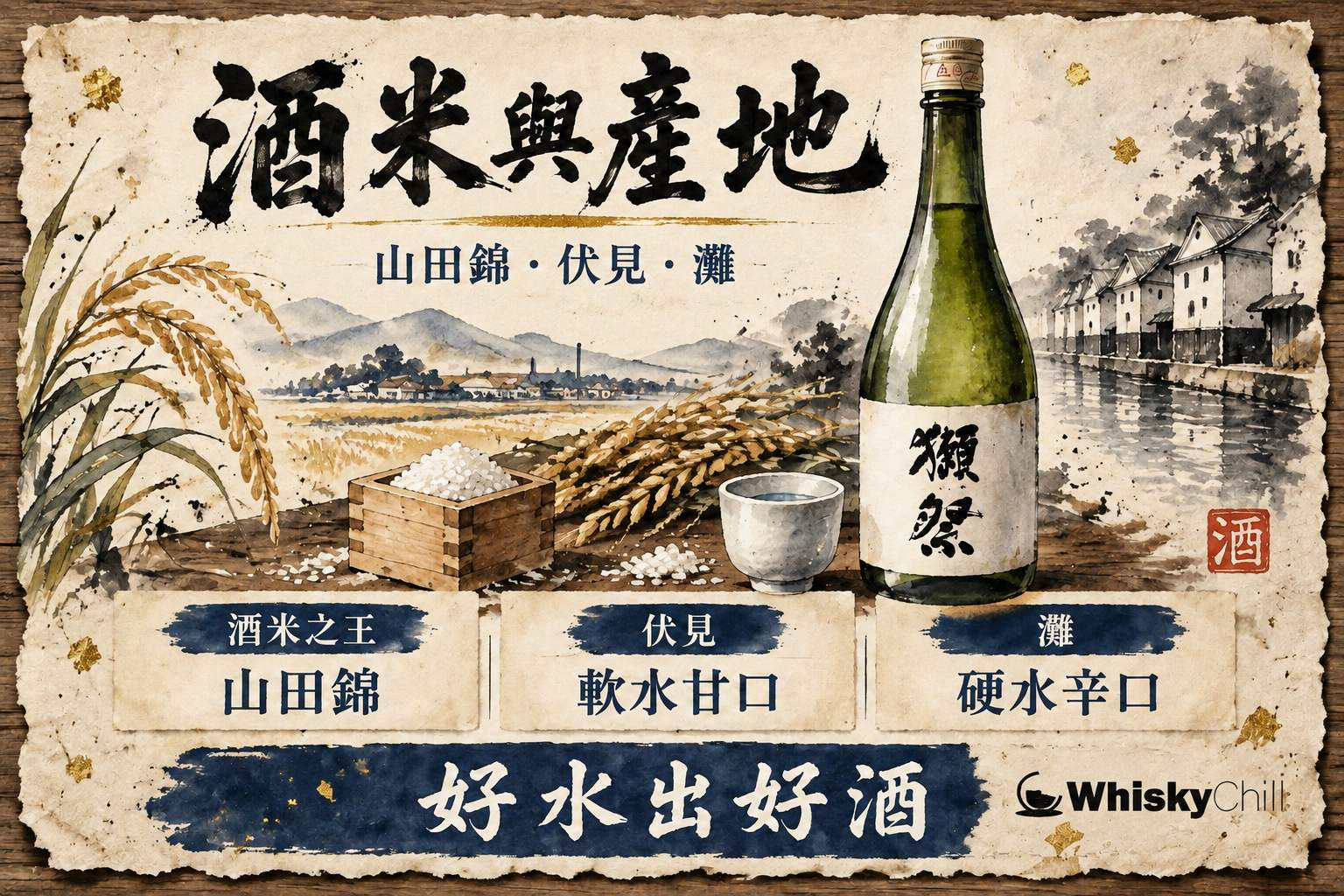 第 3 章:酒米與產地——山田錦、伏見與灘 章首圖