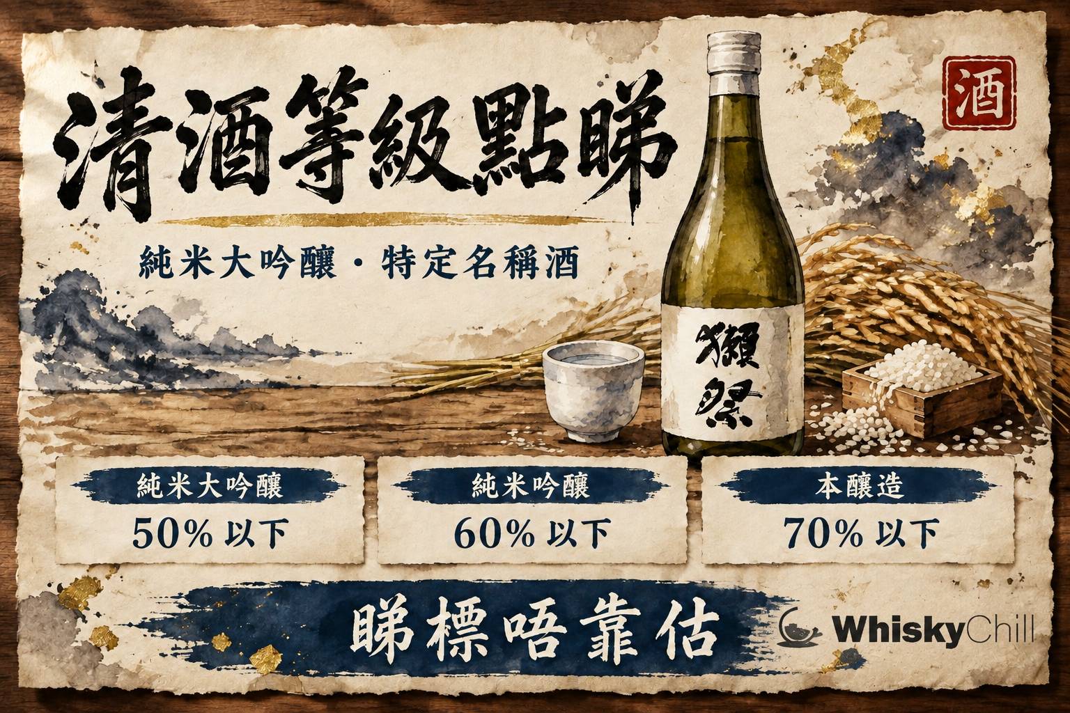 第 5 章:等級與酒標——純米大吟釀點樣睇 章首圖