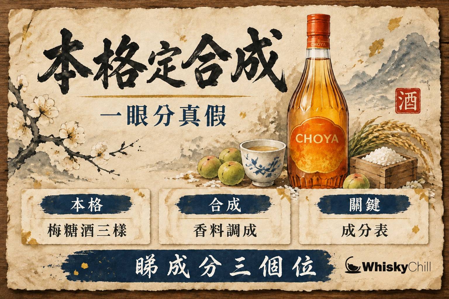 第 2 章:本格 vs 合成梅酒——點樣分真假 章首圖