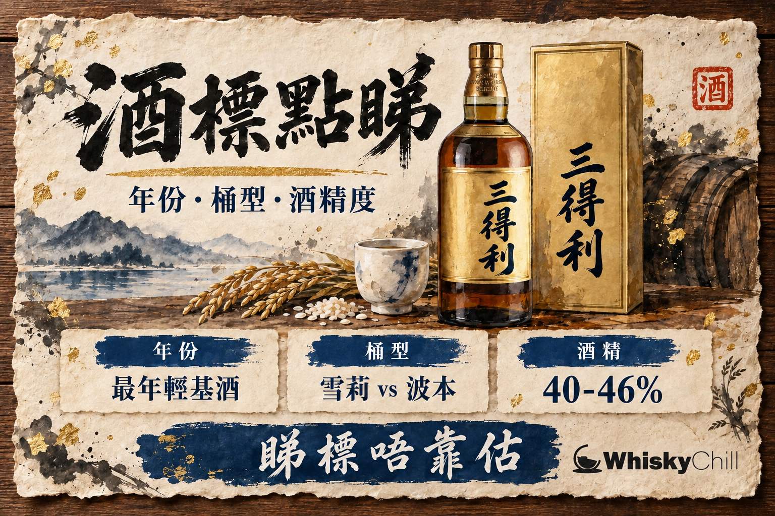 第 5 章:酒標點睇——年份、桶型、酒精度 章首圖