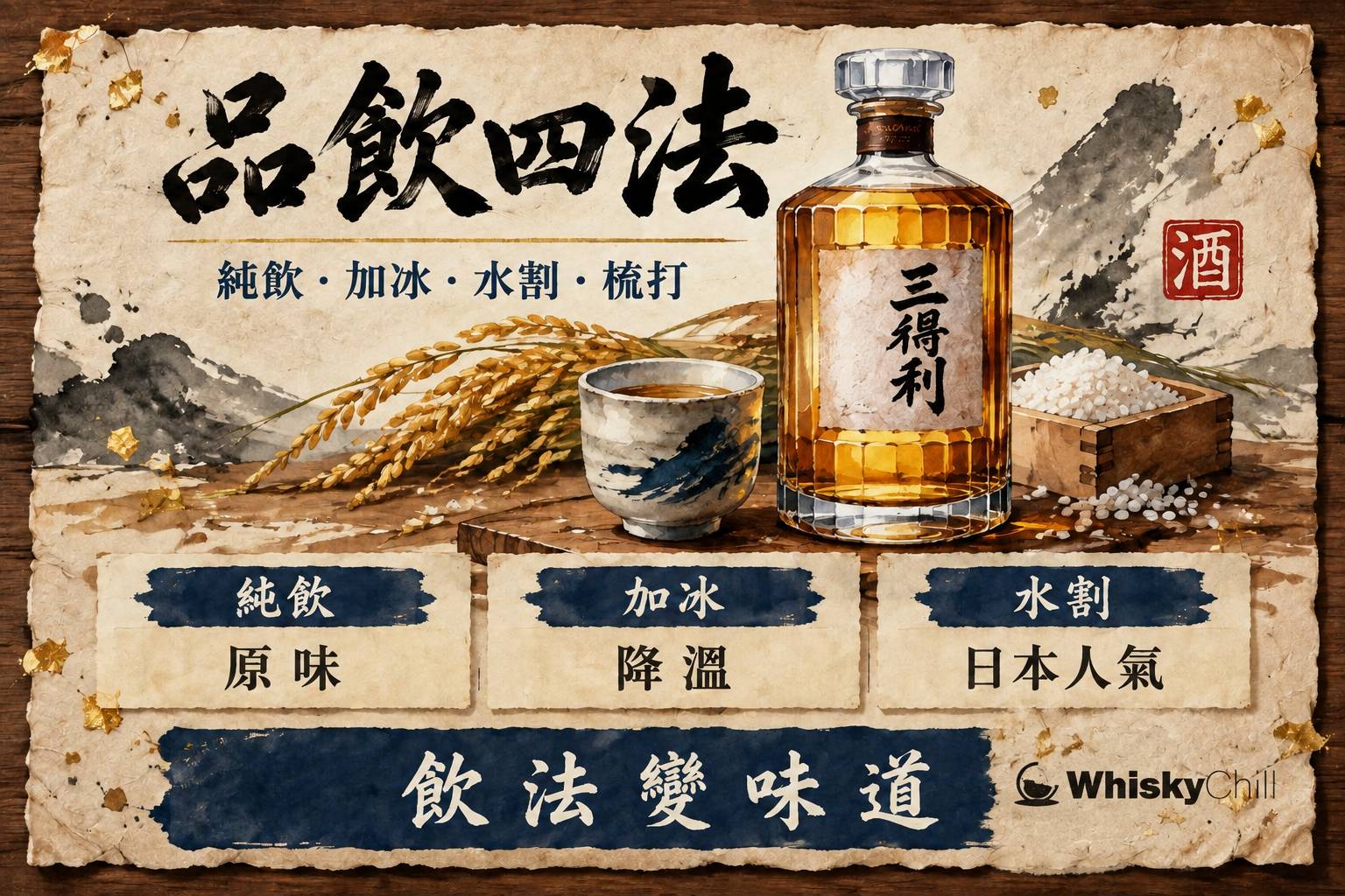 第 8 章:品飲方法——純飲、加冰、水割、Highball 章首圖
