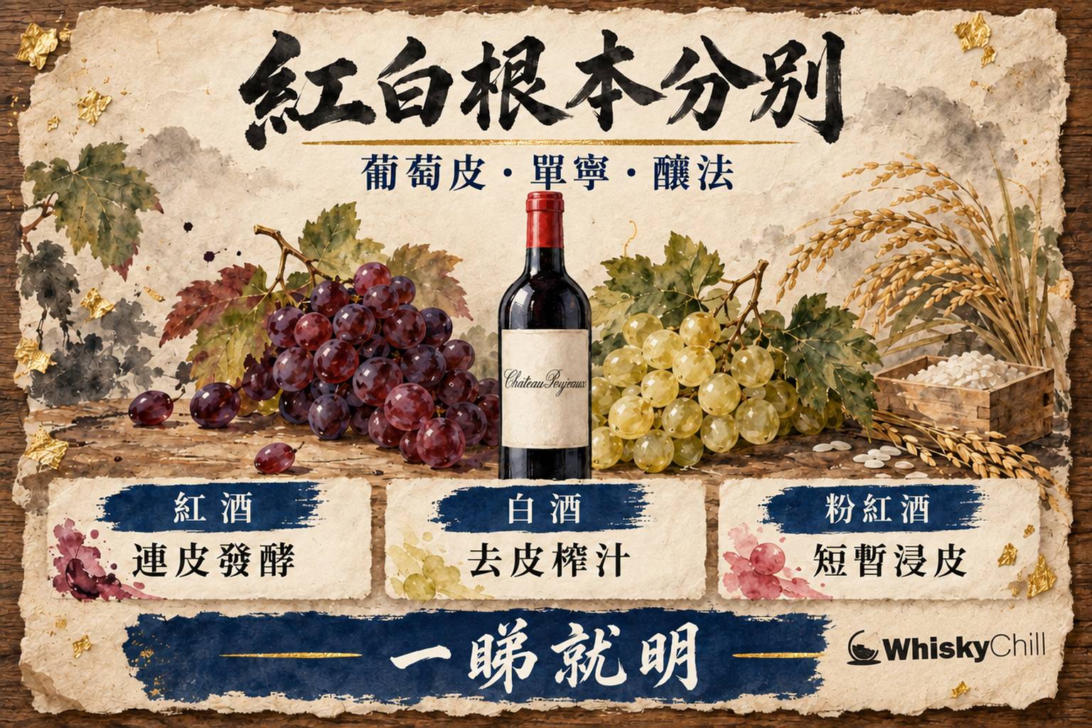 第 1 章:葡萄酒係咩?——紅酒白酒根本分別 章首圖