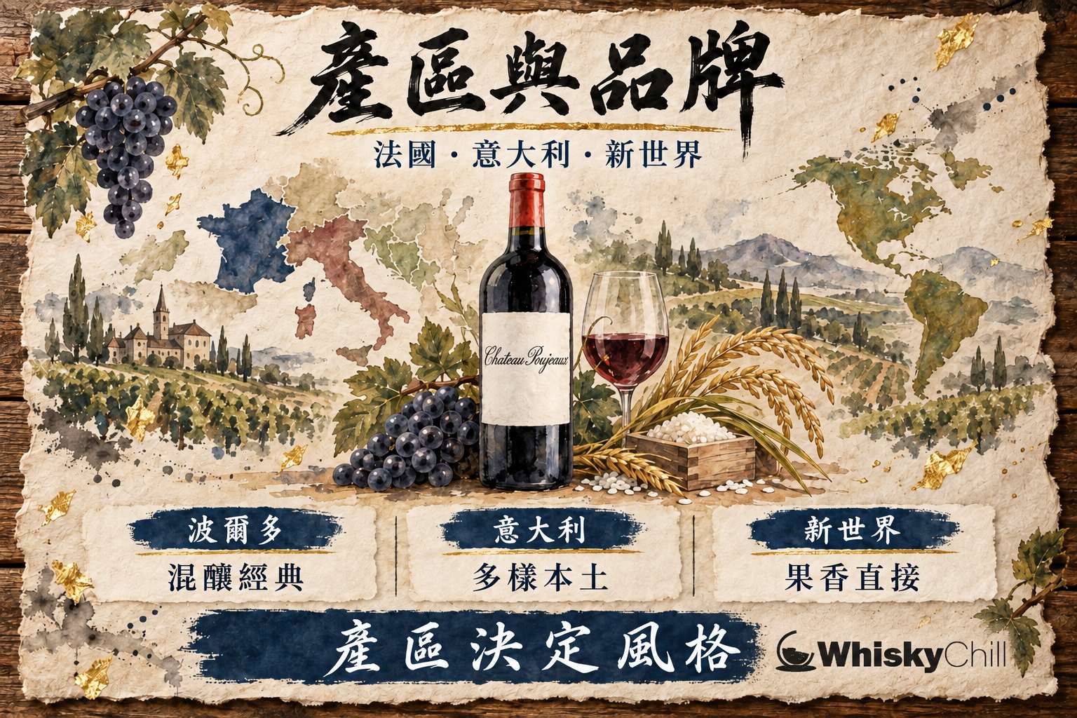 第 3 章:產區與品牌——法國、意大利、新世界 章首圖