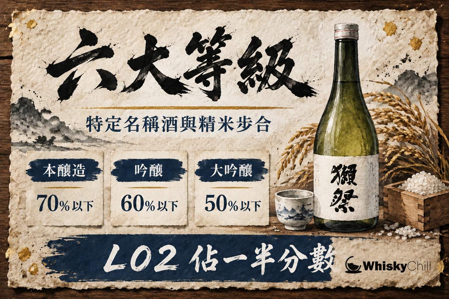 第 4 章:LO2 類別篇——普通酒、特定名稱酒六級與精米步合法規 章首圖