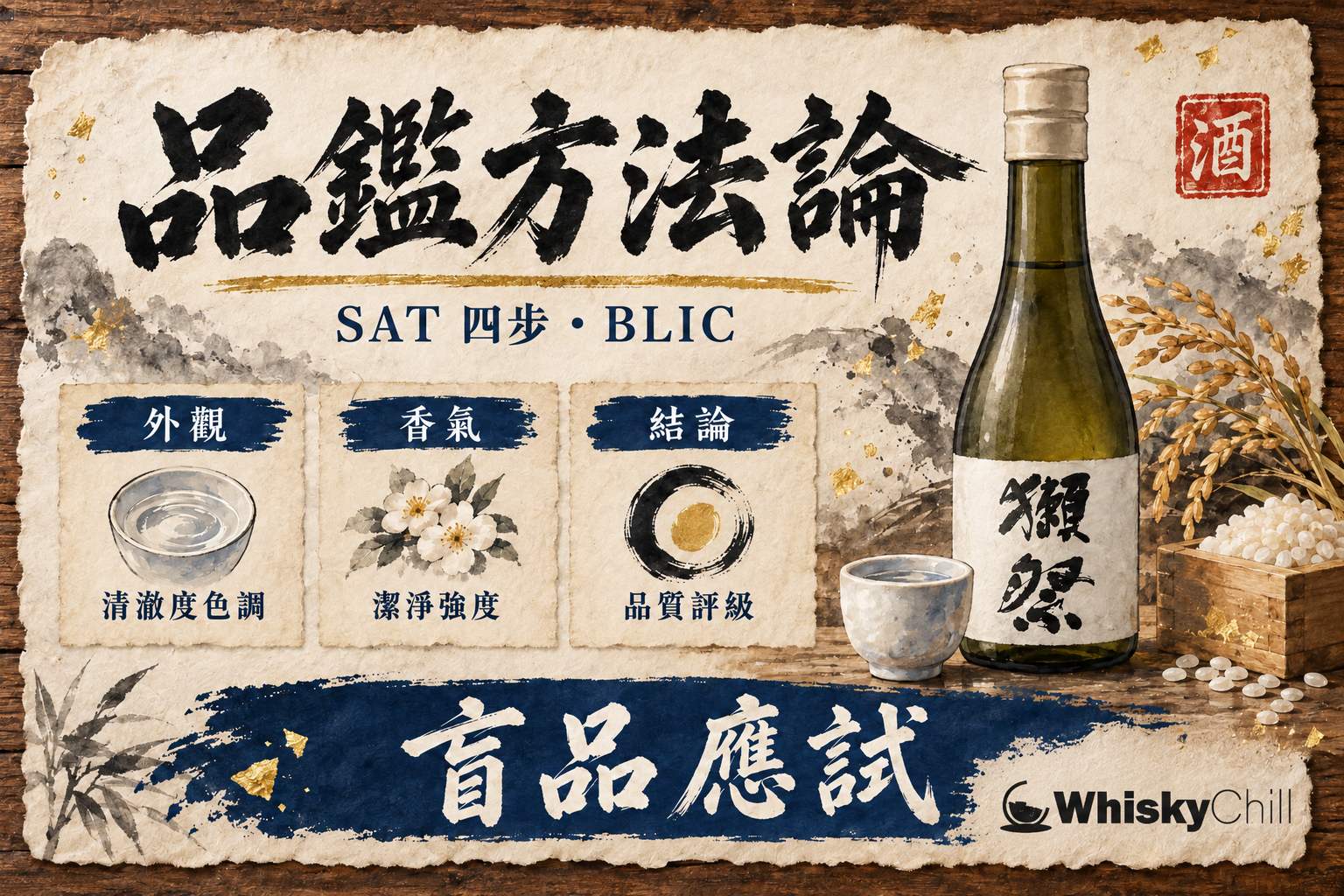 第 8 章:品鑑方法論——WSET L3 SAT 清酒適用 章首圖
