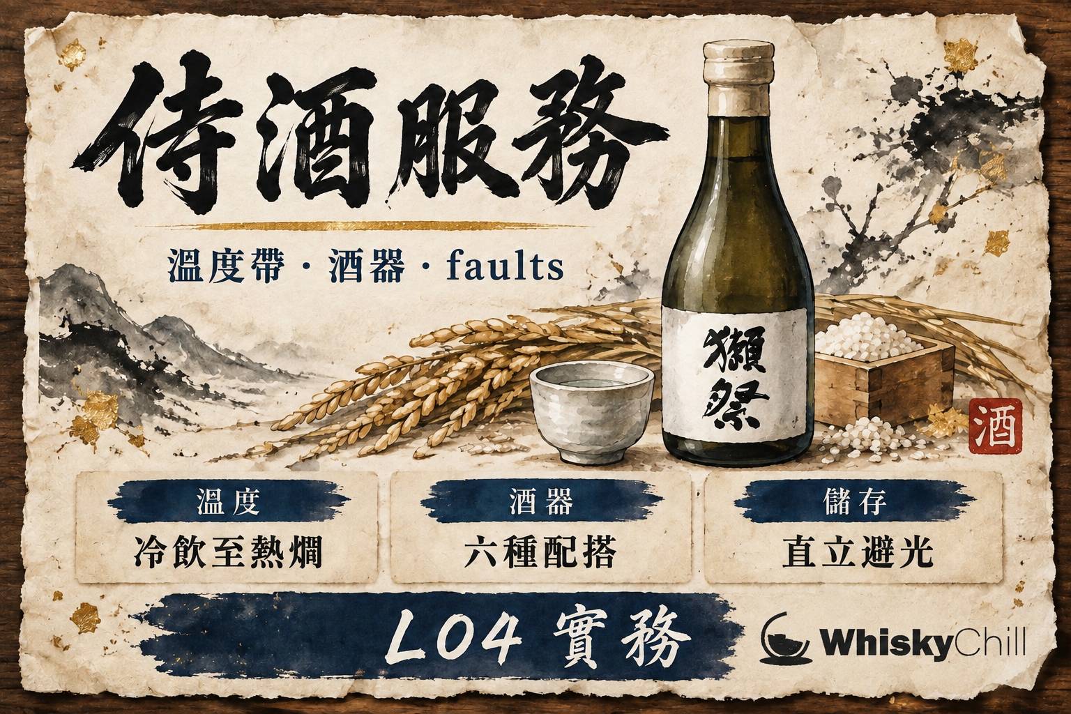 第 9 章:侍酒與清酒服務專業實務 章首圖