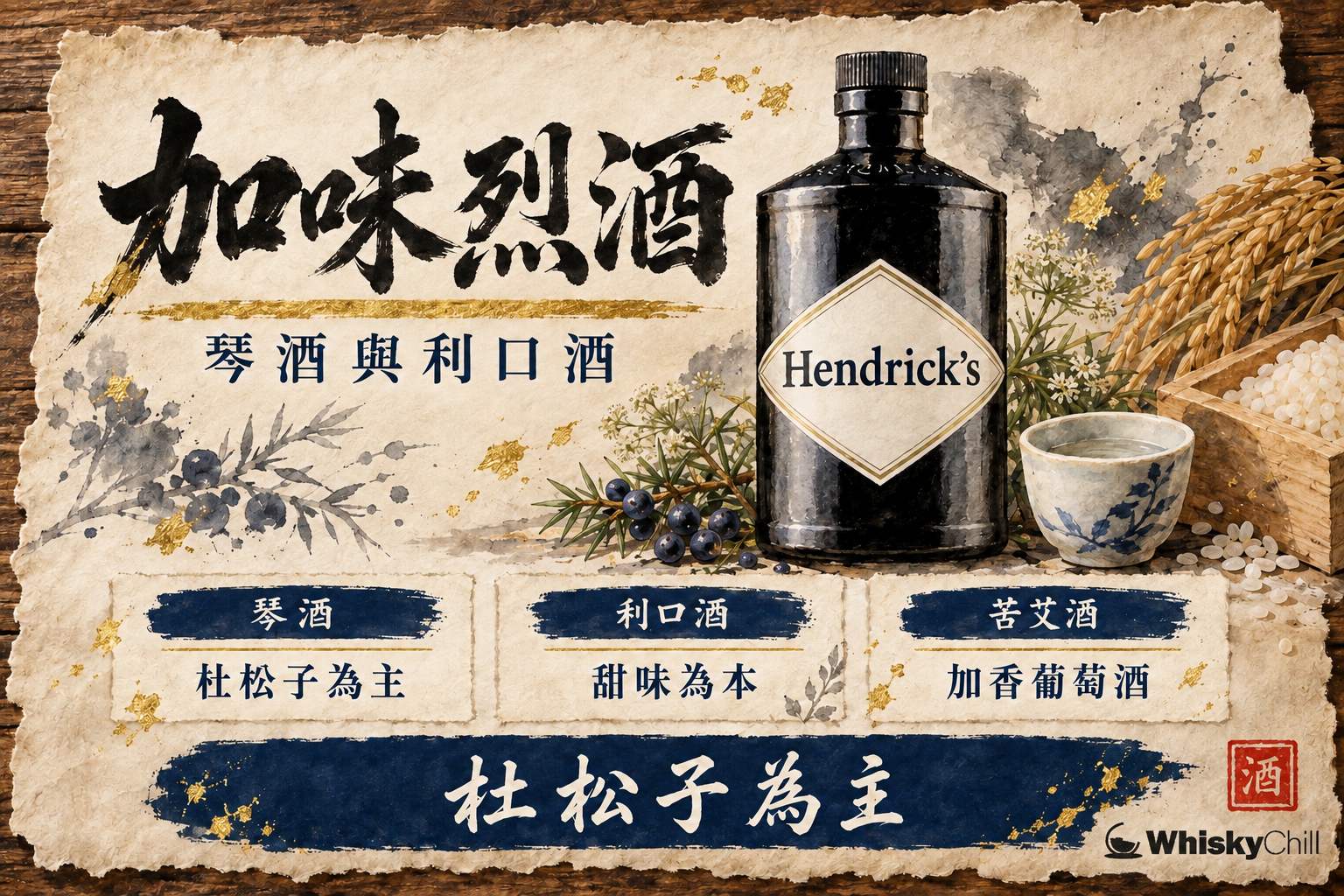 第 11 章:加味烈酒與加香葡萄酒:Gin、利口酒、Vermouth 章首圖