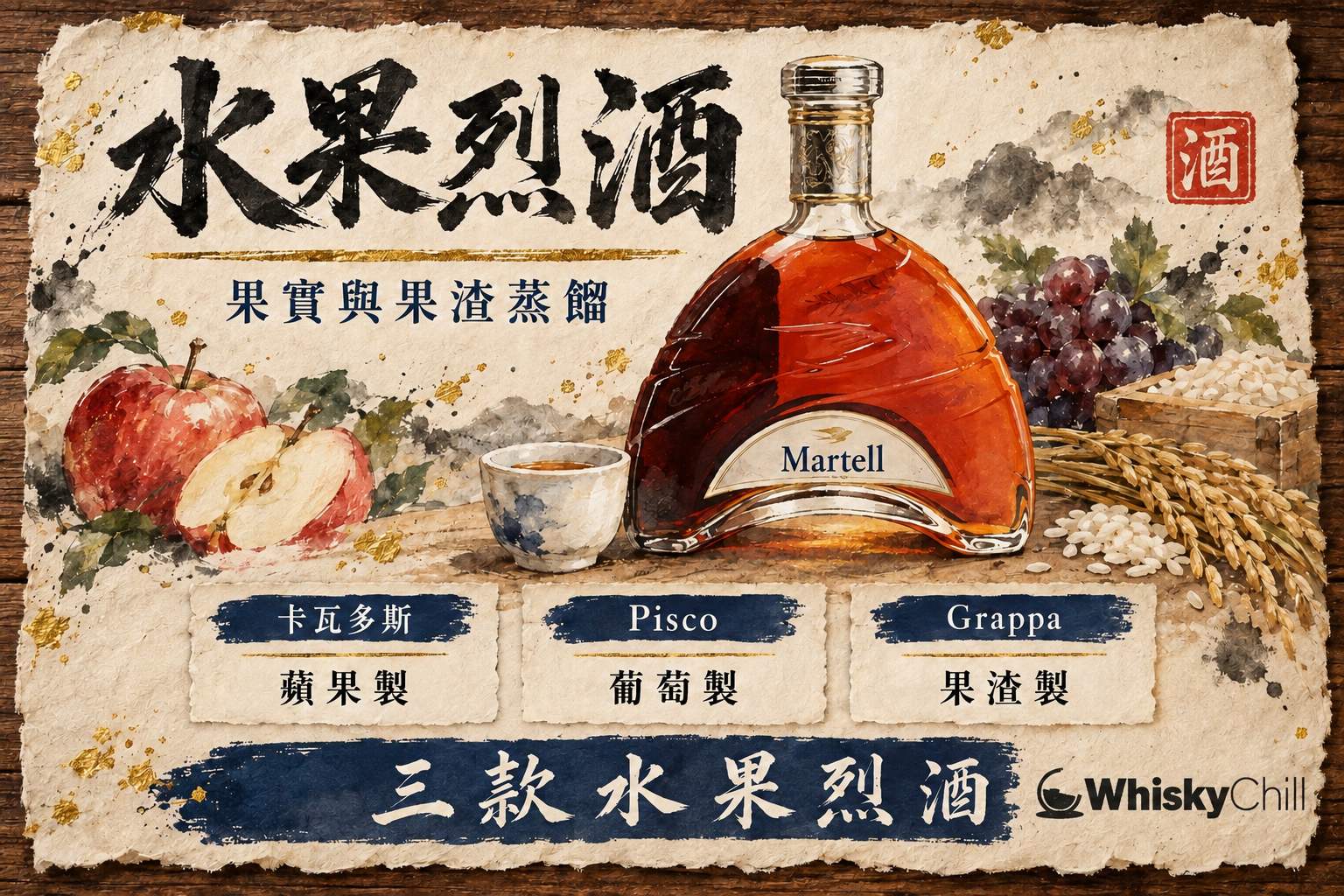 第 6 章:卡瓦多斯、Pisco 與 Grappa:其他水果烈酒 章首圖