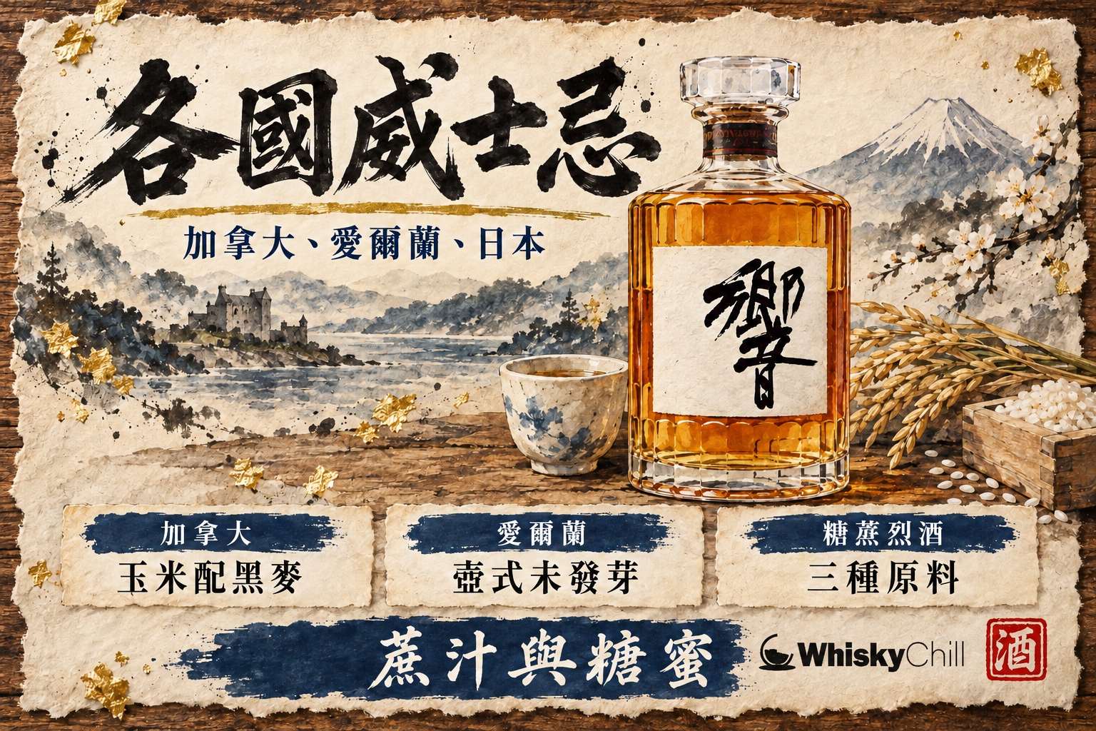 第 9 章:加拿大、愛爾蘭、日本威士忌與糖蔗烈酒 章首圖