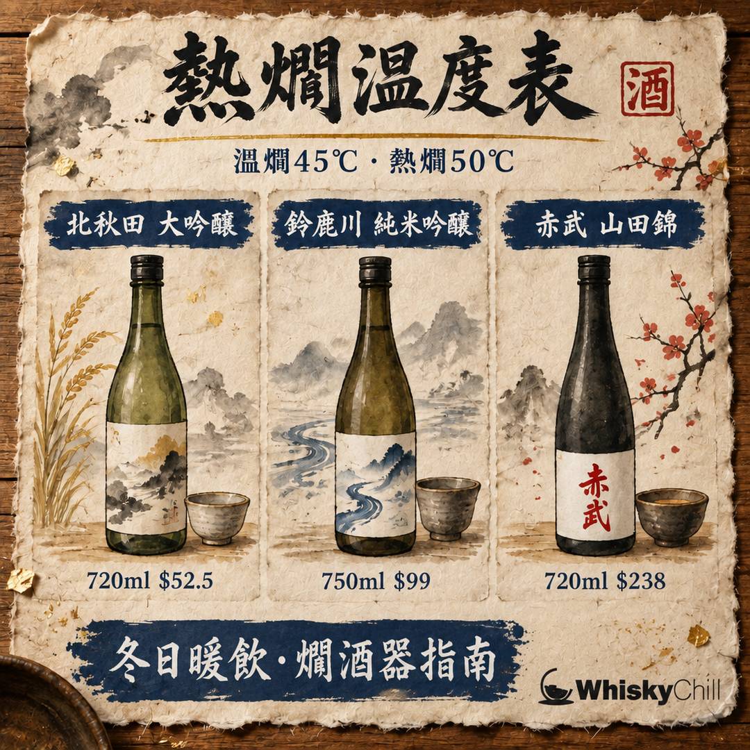 熱燗冬日暖飲指南｜燗酒溫度表、酒器點揀、邊款酒啱燗（附實價）｜對比一覽