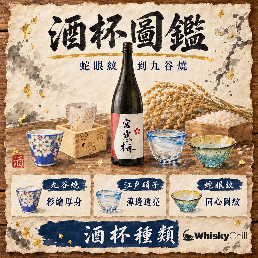 猪口杯種類圖鑑｜蛇眼紋、九谷燒、江戶硝子、ぐい呑點分？香港實價選購指南｜主視覺圖解