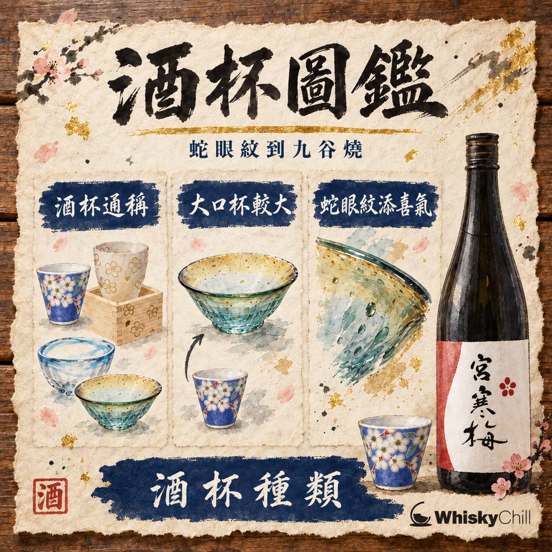 猪口杯種類圖鑑｜蛇眼紋、九谷燒、江戶硝子、ぐい呑點分？香港實價選購指南｜三個重點