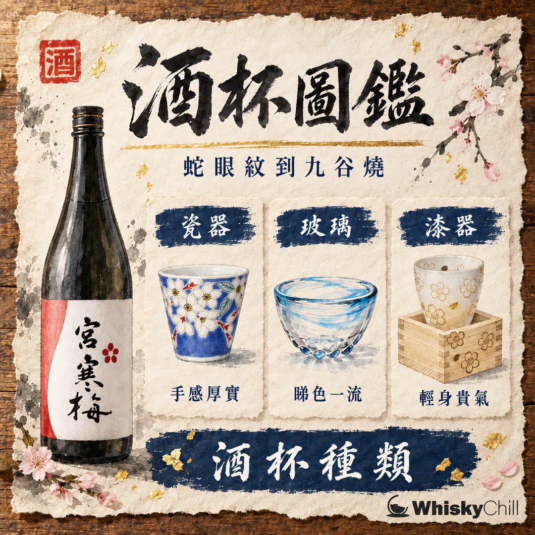 猪口杯種類圖鑑｜蛇眼紋、九谷燒、江戶硝子、ぐい呑點分？香港實價選購指南｜對比一覽