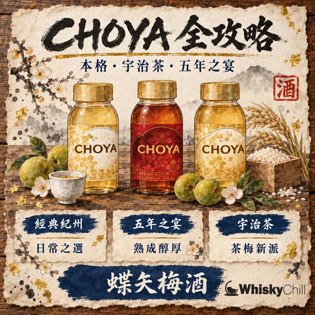 CHOYA 梅酒香港價錢 2026｜本格、宇治茶、五年之宴點揀（附貨況＋開封後保存）｜主視覺圖解
