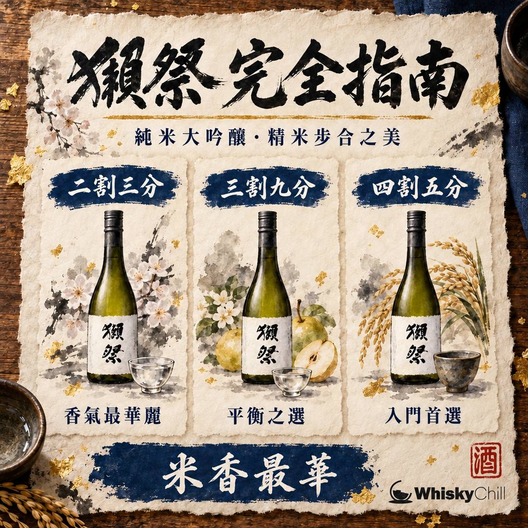 獺祭點分？13 款全系列香港價錢 2026｜二割三分 $428、三割九分 $229、四割五分 $165｜對比一覽