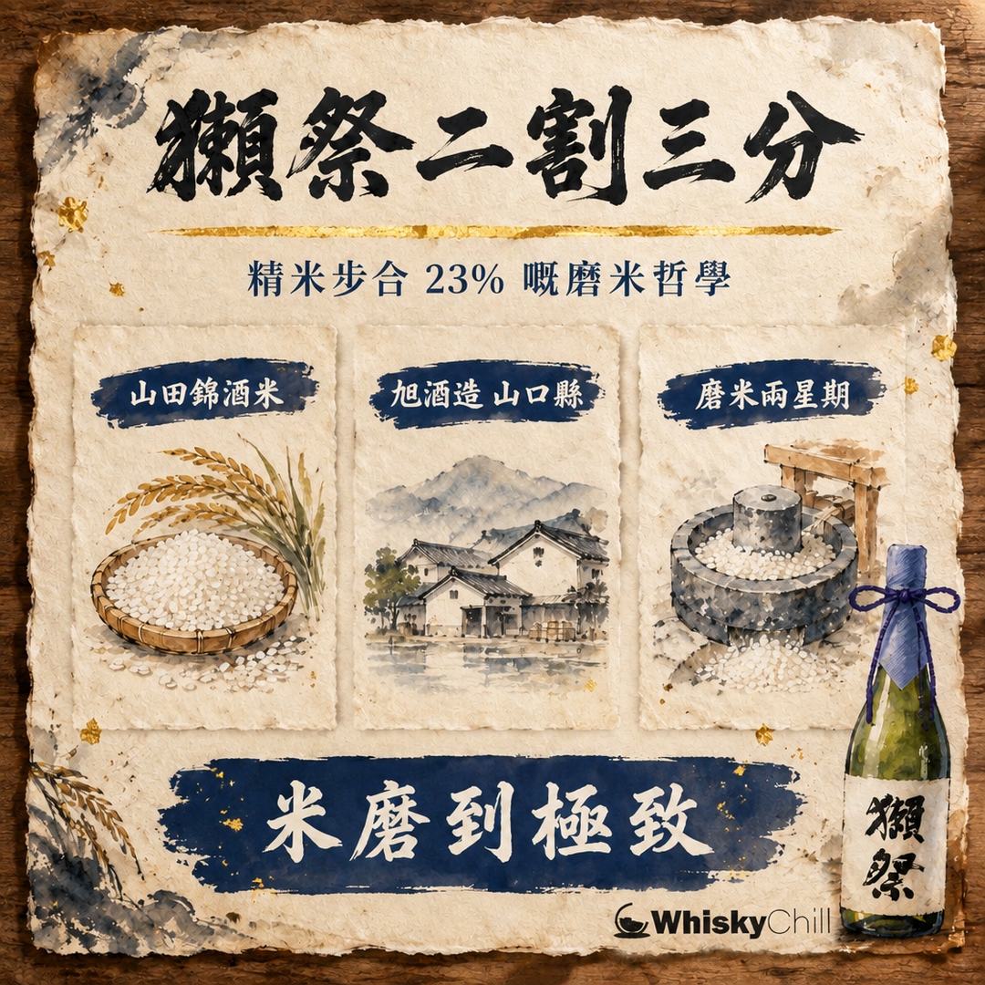 獺祭二割三分係咩？精米步合 50・45・39・23 一次拆解｜香港購買指南｜三個重點