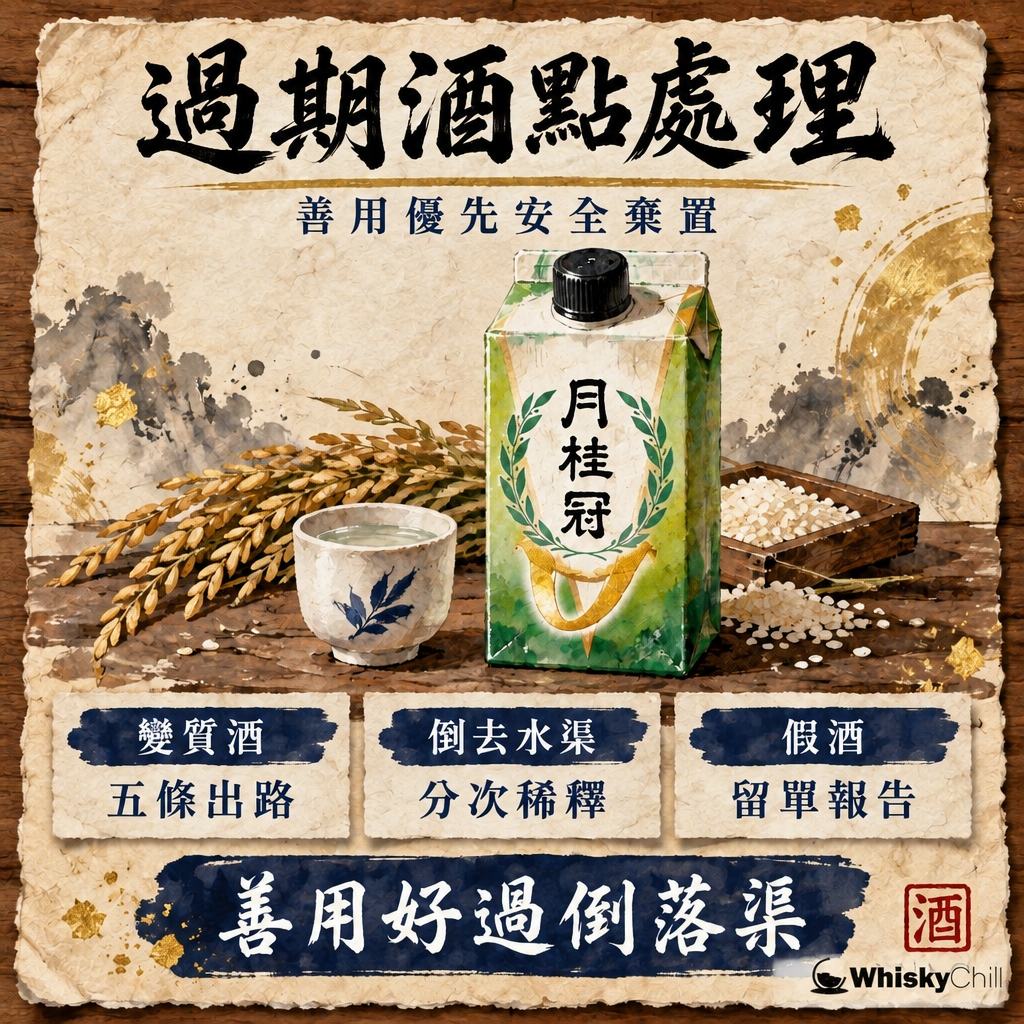 過期酒點處理？倒落鋅盤會唔會塞渠？安全棄置・回收・假酒處理（2026）｜主視覺圖解