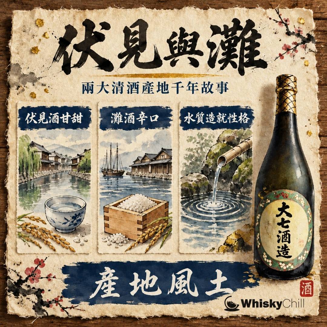 伏見與灘｜日本兩大清酒產地嘅千年故事｜三個重點