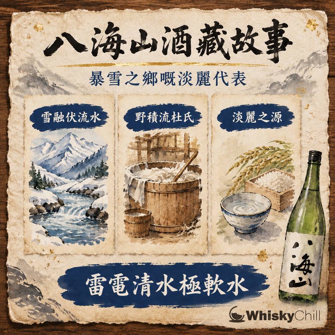 八海山酒藏故事｜新潟南魚沼「雷電清水」點釀出雪水般淡麗？型號、價錢同香港購買指南｜三個重點