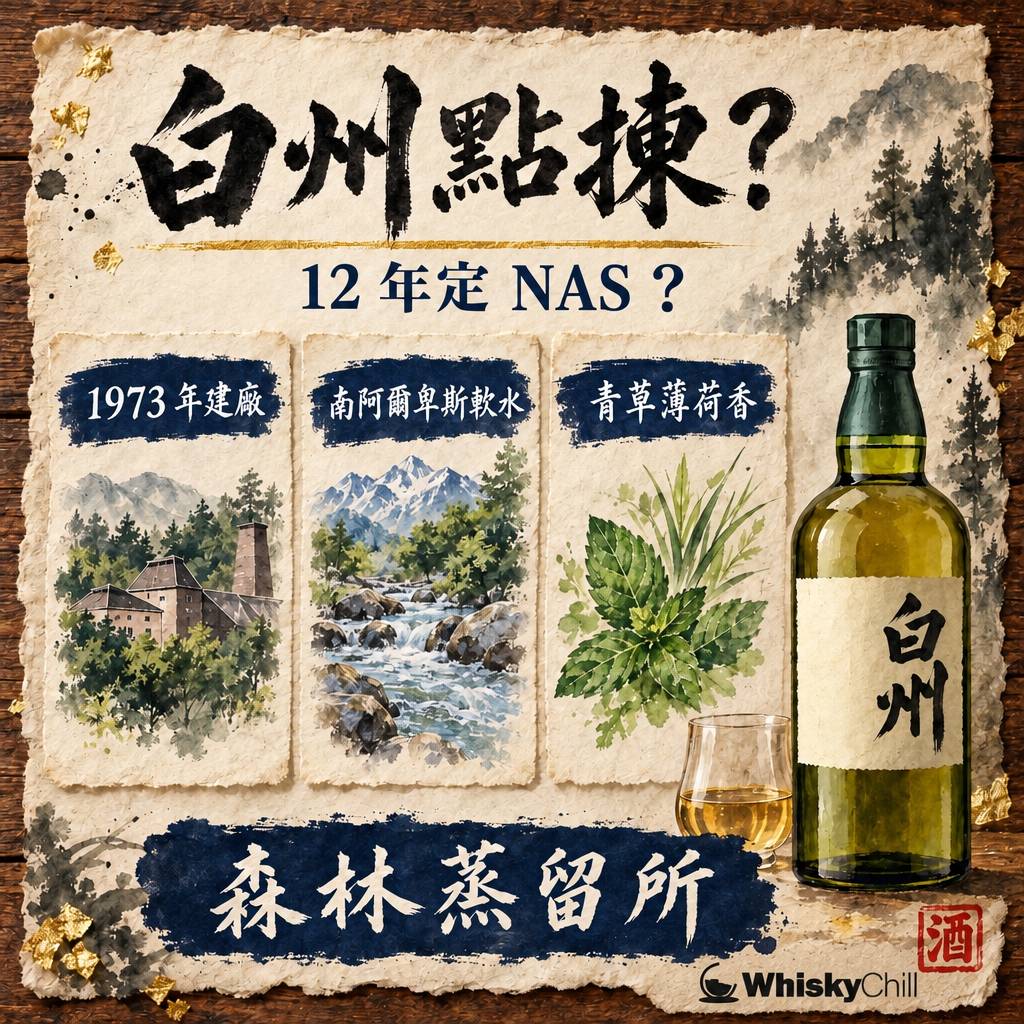 白州全指南：12 年定 NAS？森林蒸留所風味、限定版同替代選擇｜三個重點
