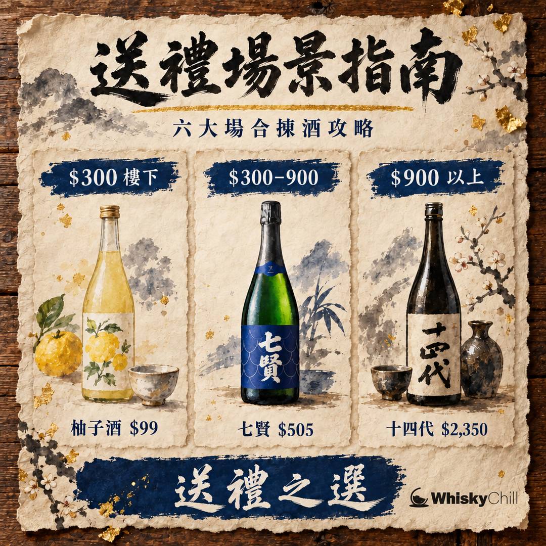 送禮場景指南 2026｜見家長、商務答謝、生日派對、婚禮點揀酒？6 大場合實價配搭｜WhiskyChill｜對比一覽