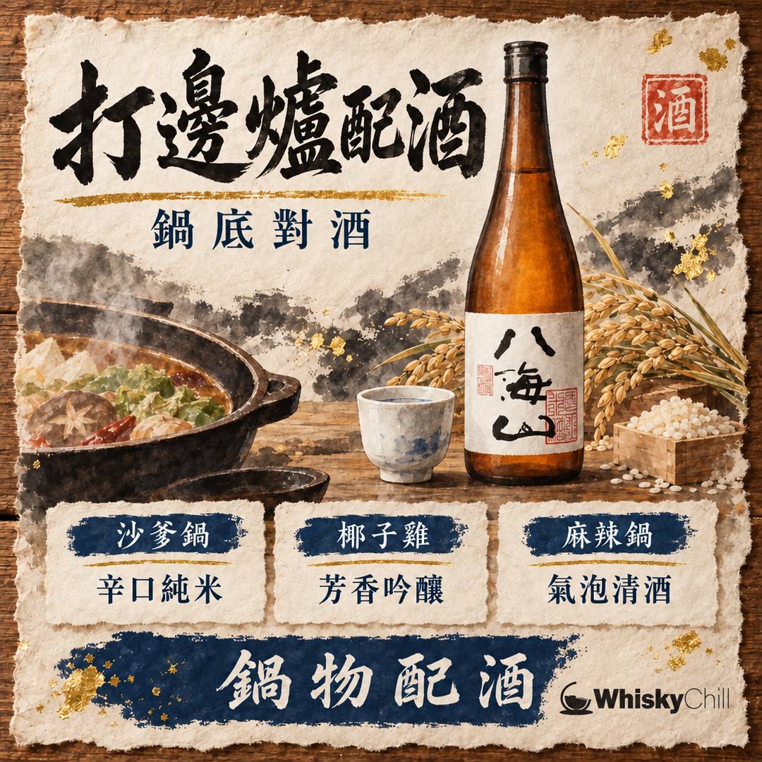 打邊爐配酒全攻略：鍋底配酒矩陣×清酒實戰指南｜主視覺圖解