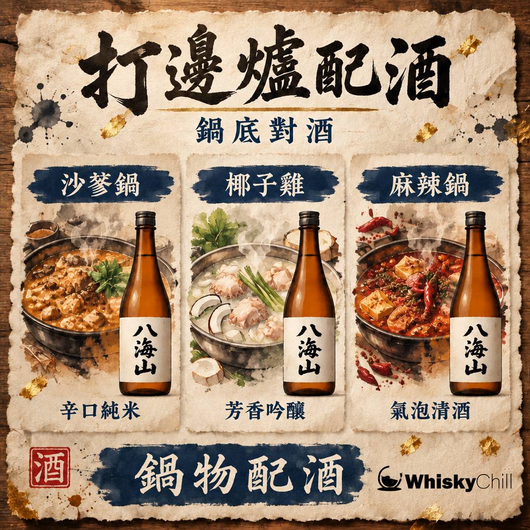 打邊爐配酒全攻略：鍋底配酒矩陣×清酒實戰指南｜對比一覽