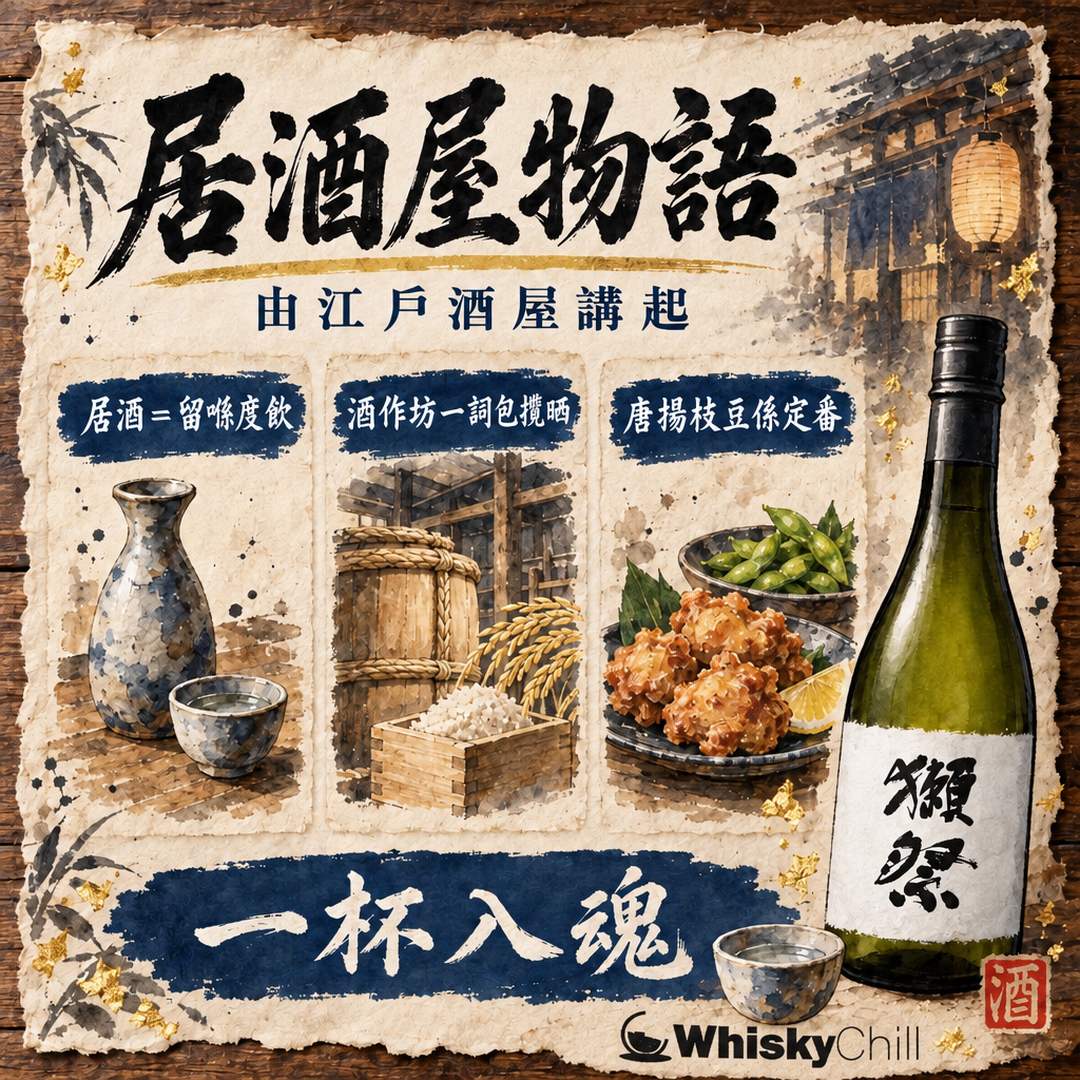 居酒屋文化物語｜由江戶「居酒」到赤提燈，再到香港嘅日本角落｜三個重點