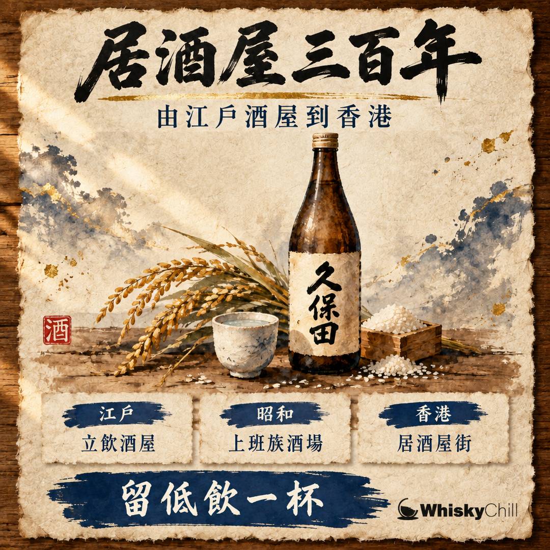 居酒屋三百年｜由江戶立飲酒屋到香港｜主視覺圖解