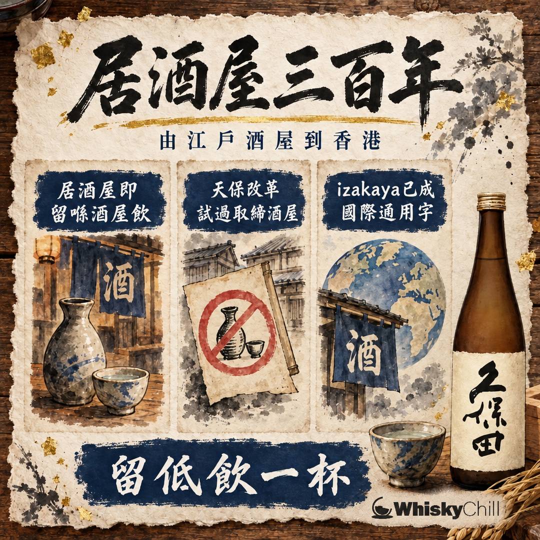 居酒屋三百年｜由江戶立飲酒屋到香港｜三個重點