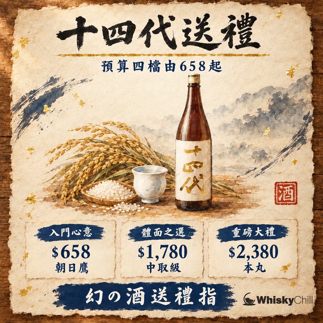 十四代送禮指南｜香港預算 $658–$6,800 分級＋邊度買（2026 現貨實查）｜主視覺圖解