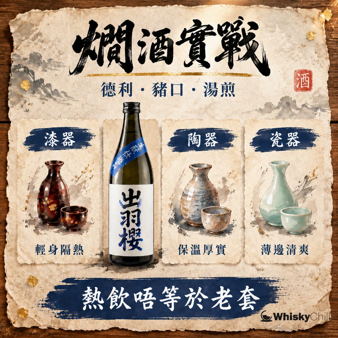 燗酒點做？燗酒壺、德利、湯煎做法｜7 種溫度名同家用實戰｜對比一覽
