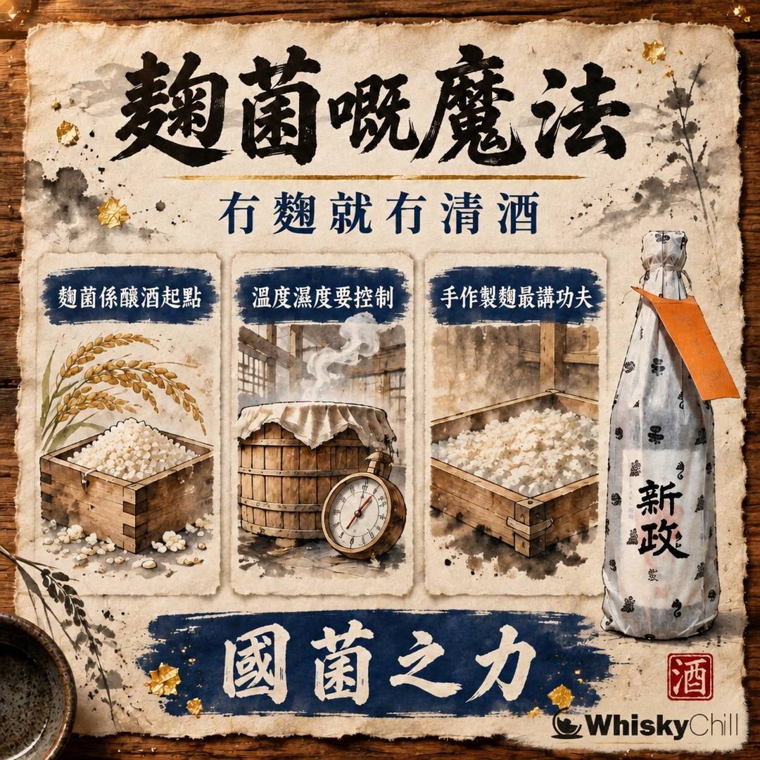 麴菌嘅魔法｜點解冇麴就冇清酒｜三個重點