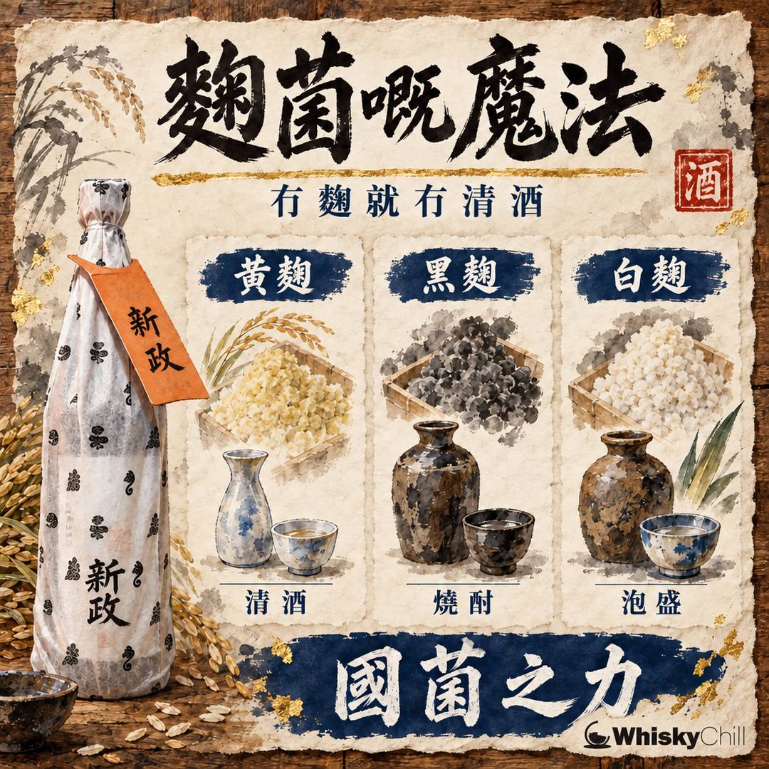 麴菌嘅魔法｜點解冇麴就冇清酒｜對比一覽