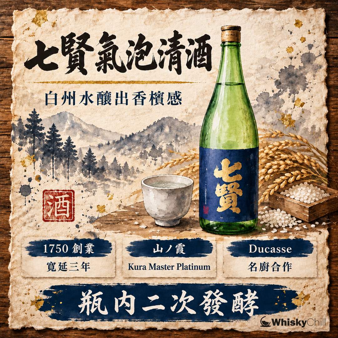 七賢／山梨銘釀的故事：「山ノ霞」氣泡清酒同 Alain Ducasse 合作點解咁厲害？｜主視覺圖解