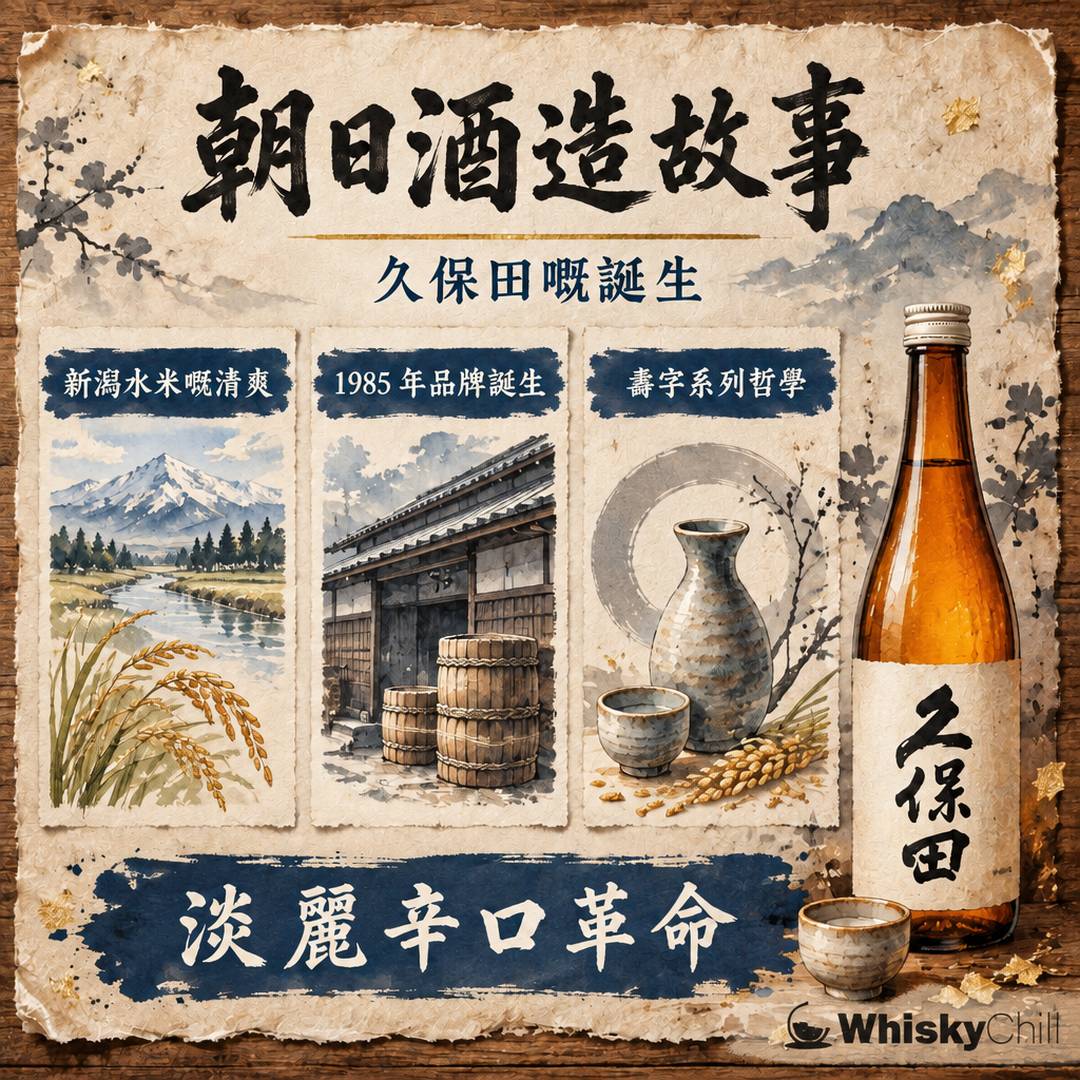 久保田清酒點嚟？朝日酒造 1830 年創業到 1985 年「淡麗辛口」革命嘅故事｜三個重點