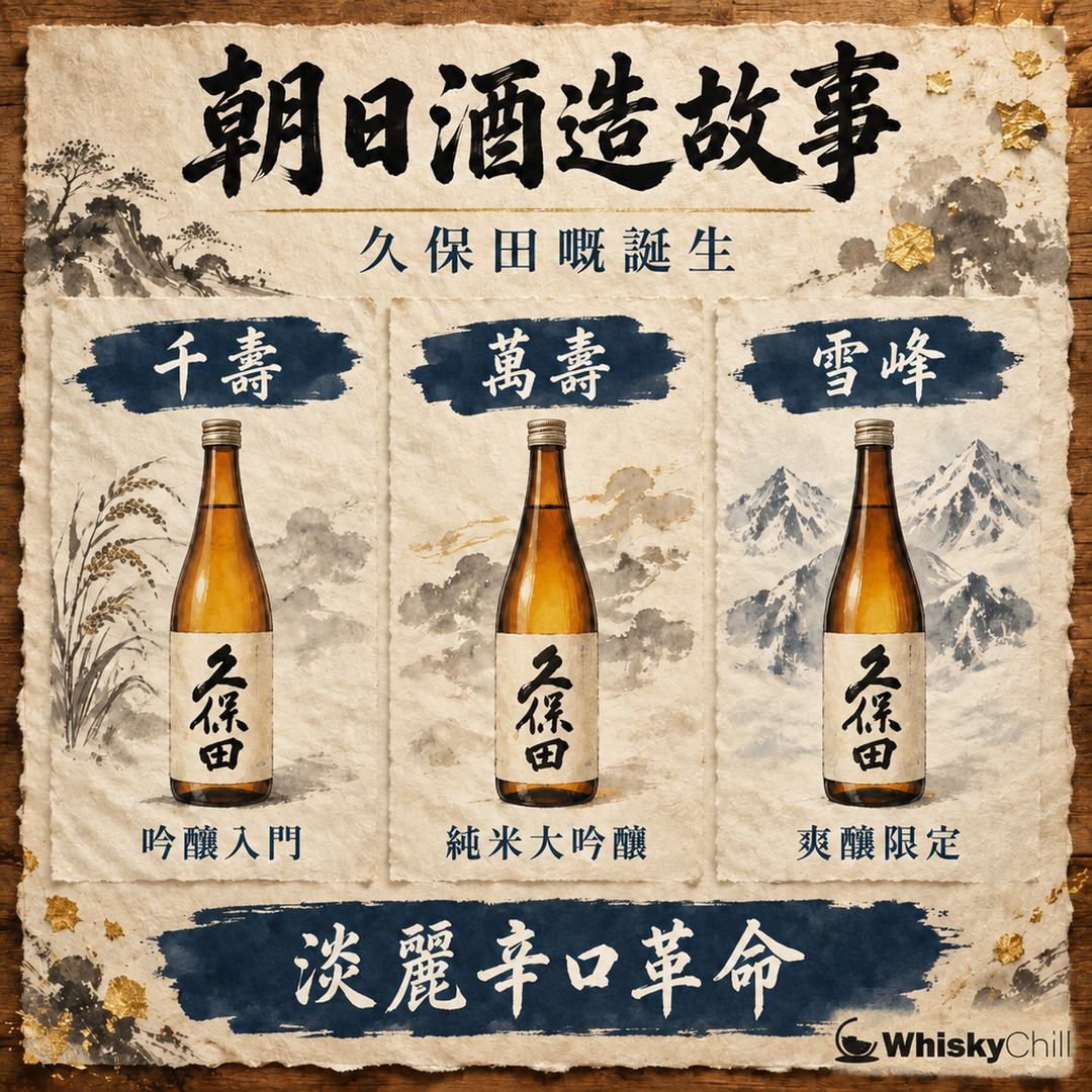 久保田清酒點嚟？朝日酒造 1830 年創業到 1985 年「淡麗辛口」革命嘅故事｜對比一覽
