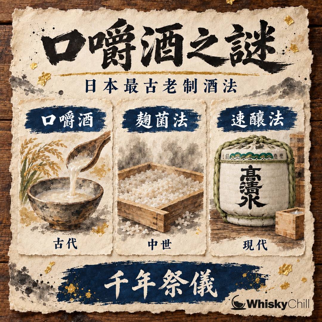 口嚼酒係咩？日本最古老嘅制酒法，用唾液釀酒嘅千年祭儀｜對比一覽