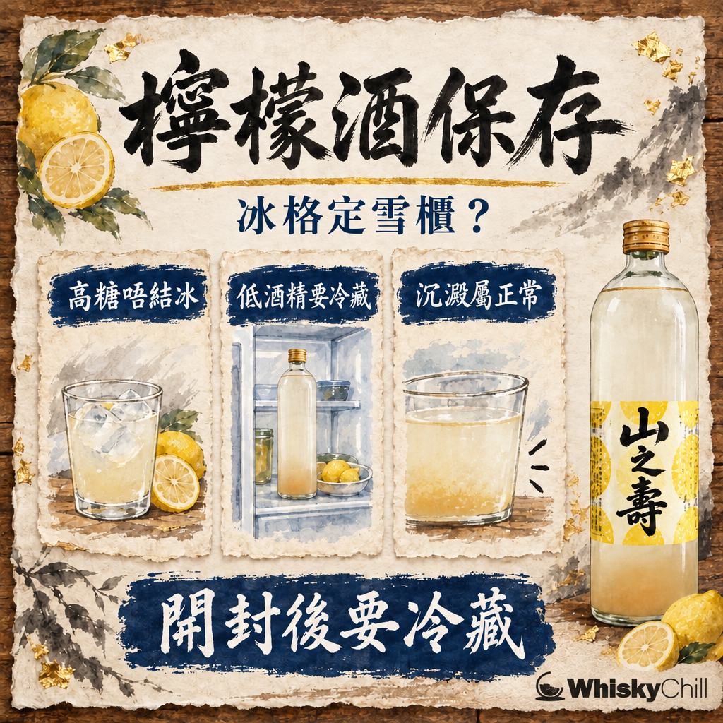 Limoncello 檸檬酒保存：冷凍先係正宗？開封後期限＋日本檸檬酒對照（2026）｜三個重點