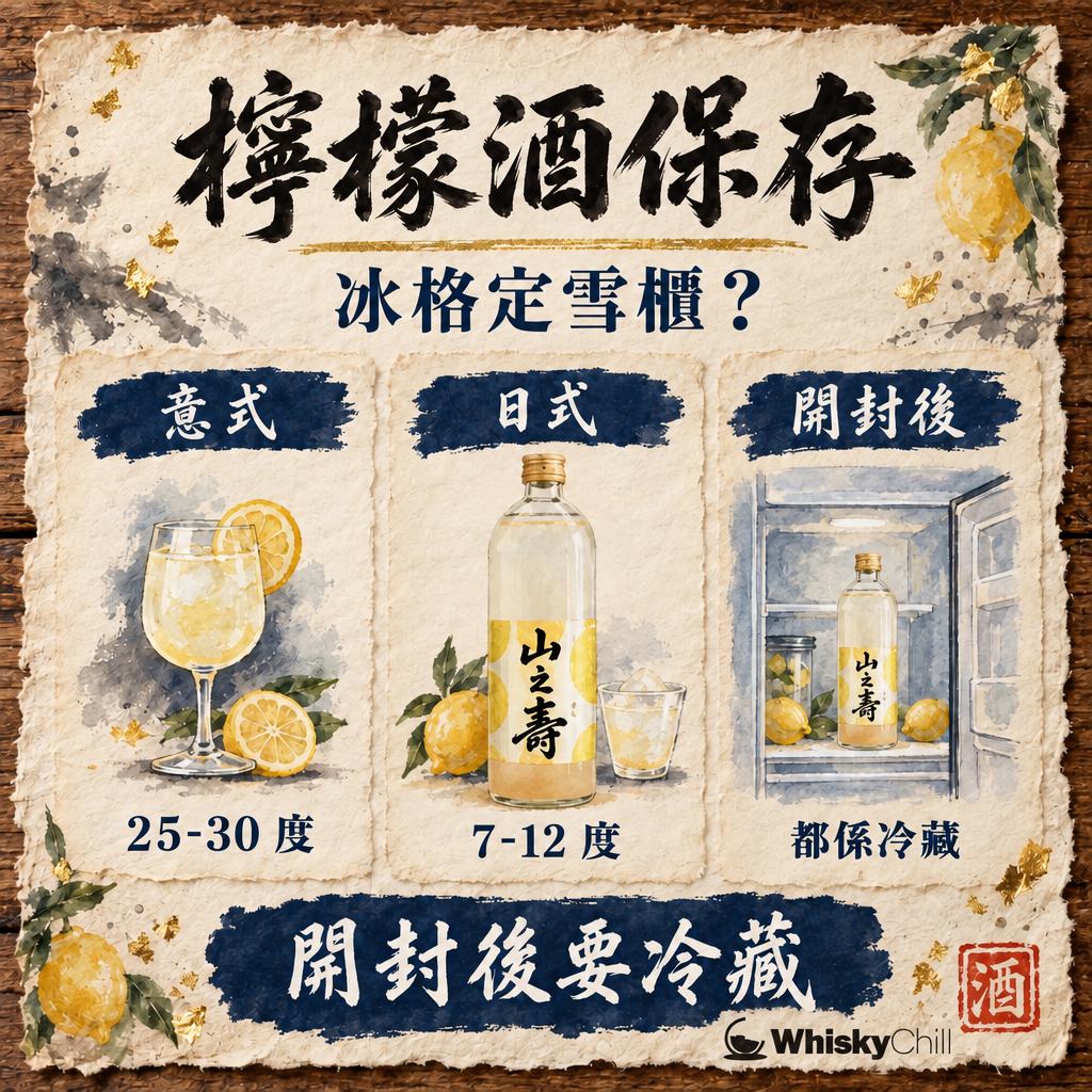 Limoncello 檸檬酒保存：冷凍先係正宗？開封後期限＋日本檸檬酒對照（2026）｜對比一覽