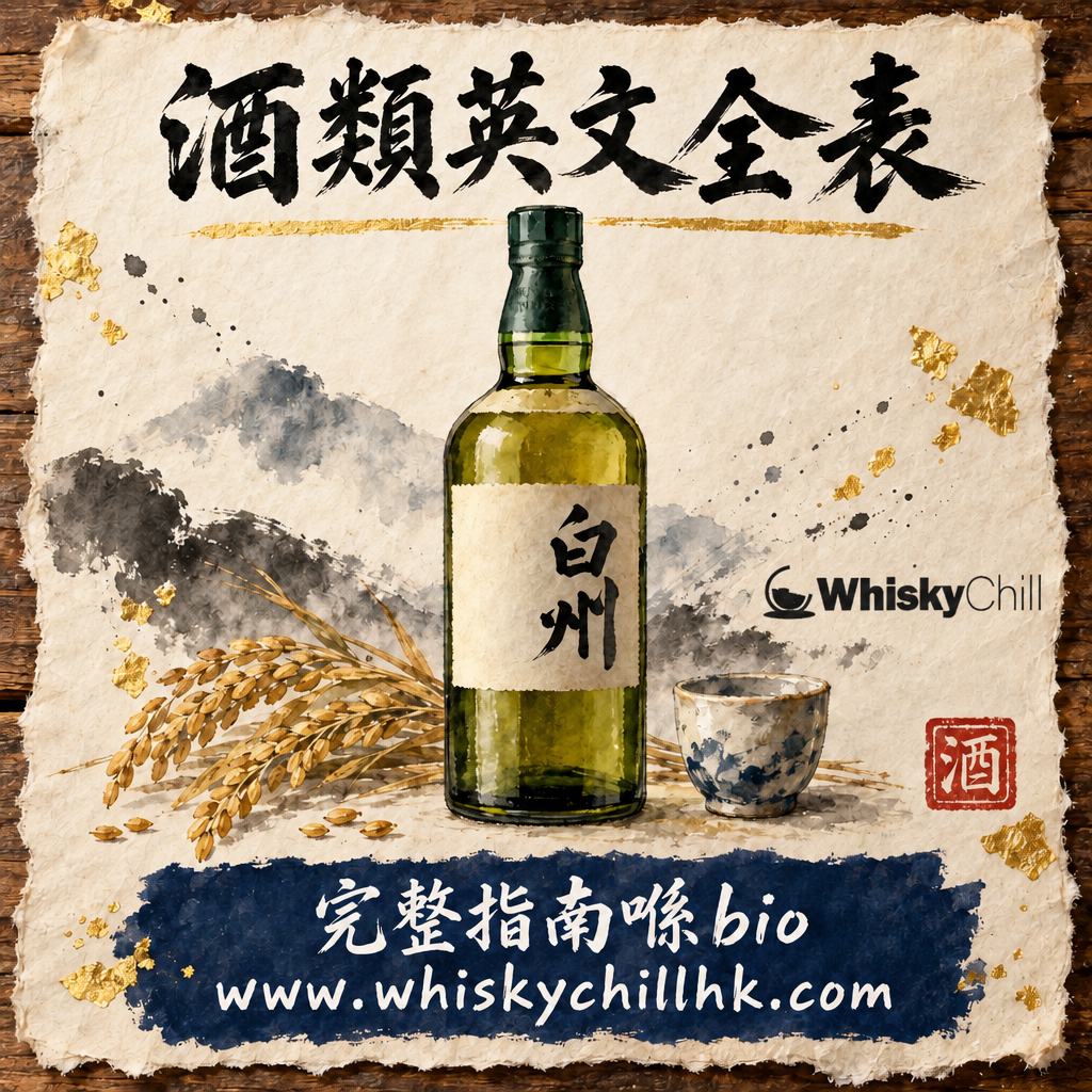 酒類英文全表：紅酒、白酒、威士忌、清酒、梅酒英文點講？｜完整指南