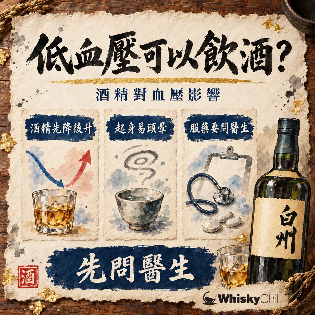 低血壓可以喝酒嗎？酒精對血壓嘅實際影響｜三個重點