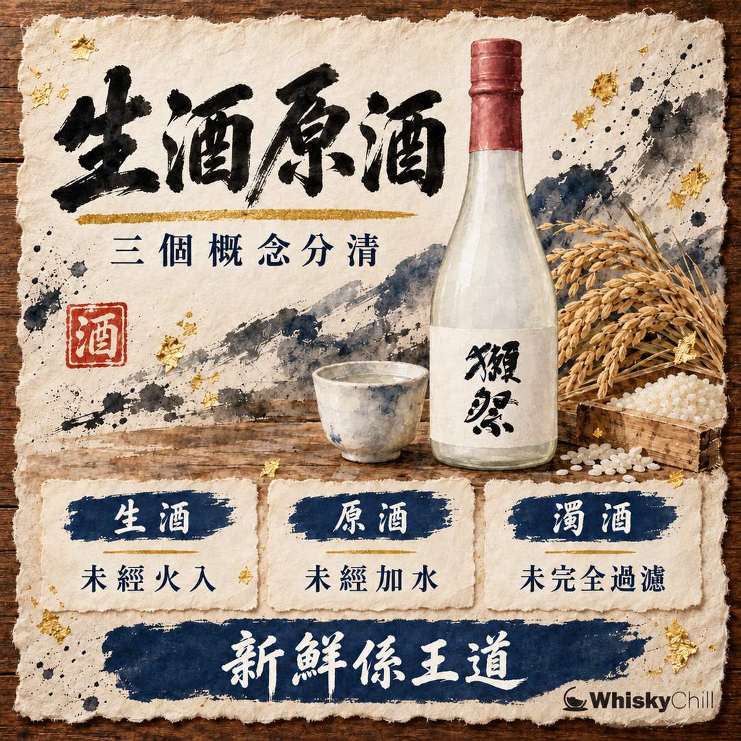 生酒、原酒、濁酒係咩？無濾過、生詰、生貯藏一次分清（附保存方法）｜主視覺圖解