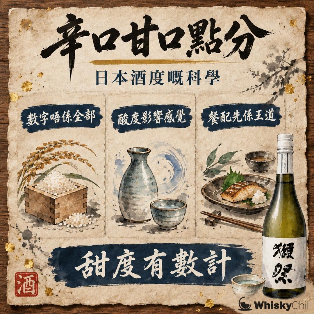 日本酒度點睇？辛口甘口背後嘅科學｜＋5 係咩味道、同酒精濃度有咩分別｜三個重點