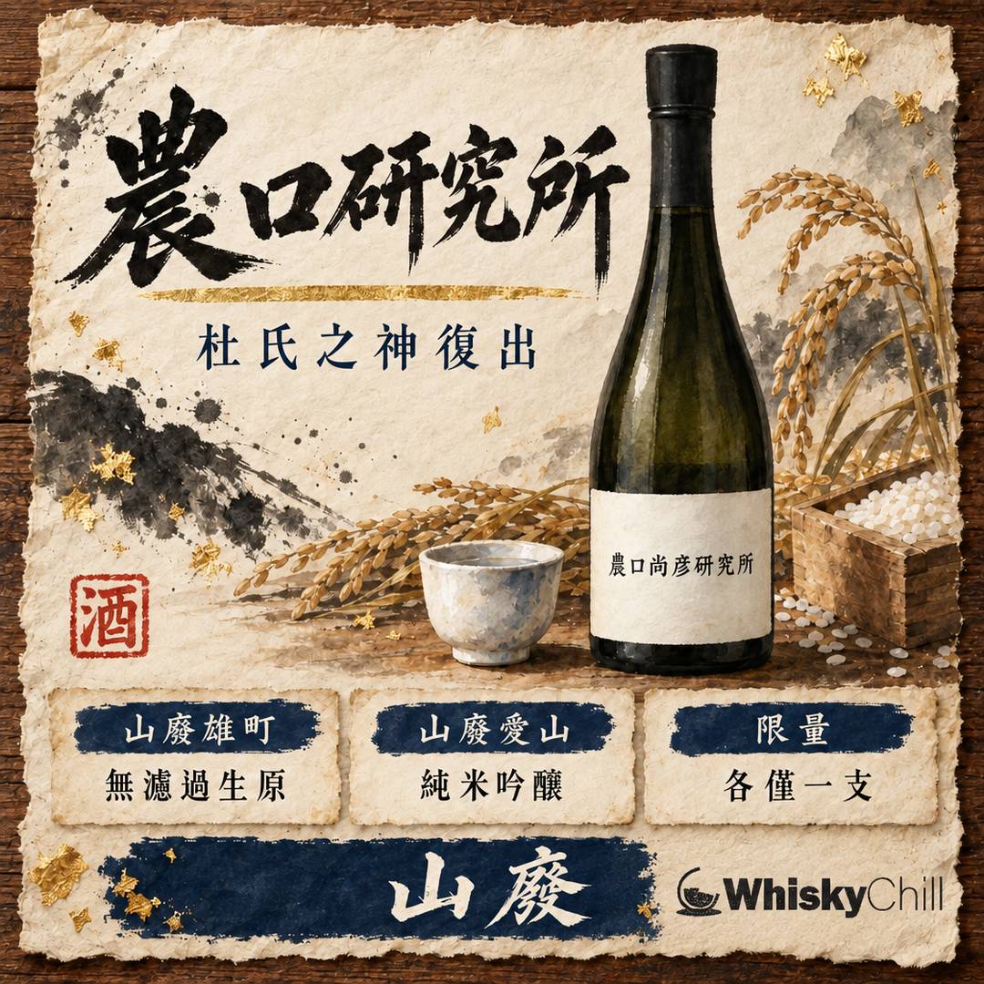 農口尚彦研究所完全攻略｜杜氏之神85歲復出、山廢清酒與價格指南｜主視覺圖解