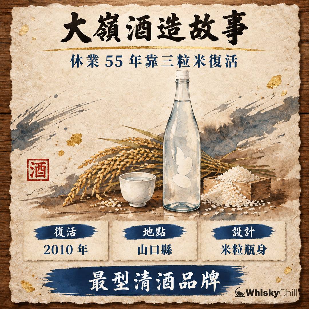 三粒米清酒係咩？2026 香港價錢表同兩粒米分別｜大嶺酒造 Ohmine 復活故事｜主視覺圖解